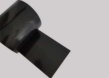 Non Toxic Black PET Film Flat Surface Soft Hardness With Cutting Thickness 188um